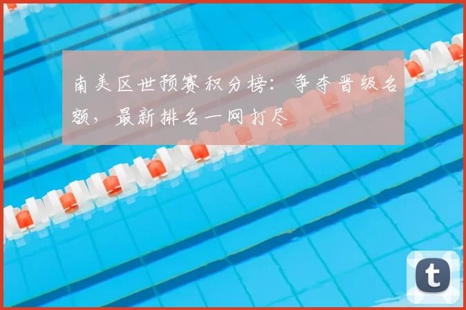 南美区世预赛积分榜：争夺晋级名额，最新排名一网打尽