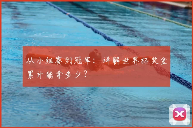 从小组赛到冠军：详解世界杯奖金累计能拿多少？